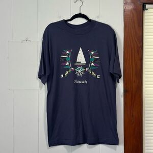 Vintage Single Stitch Hawaii Graphic‎ T-shirt Size Large